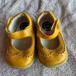 Livie & Luca Mustard Yellow Mary Jane Walker Shoes